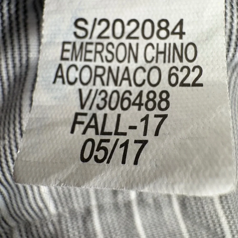 Banana Republic Emerson Chino Mens 36x28 Tan Straight Leg Cotton Pants Khaki